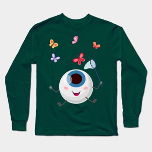 Eye see a butterfly Long Sleeve T-Shirt